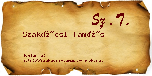 Szakácsi Tamás névjegykártya